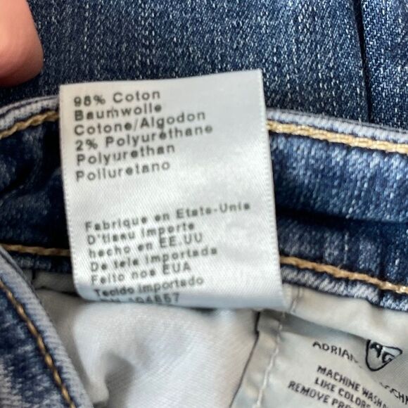 Adriano Goldschmied The Stilt Roll-Up Distressed Cuffed Jeans Sz 26 - Picture 12 of 13